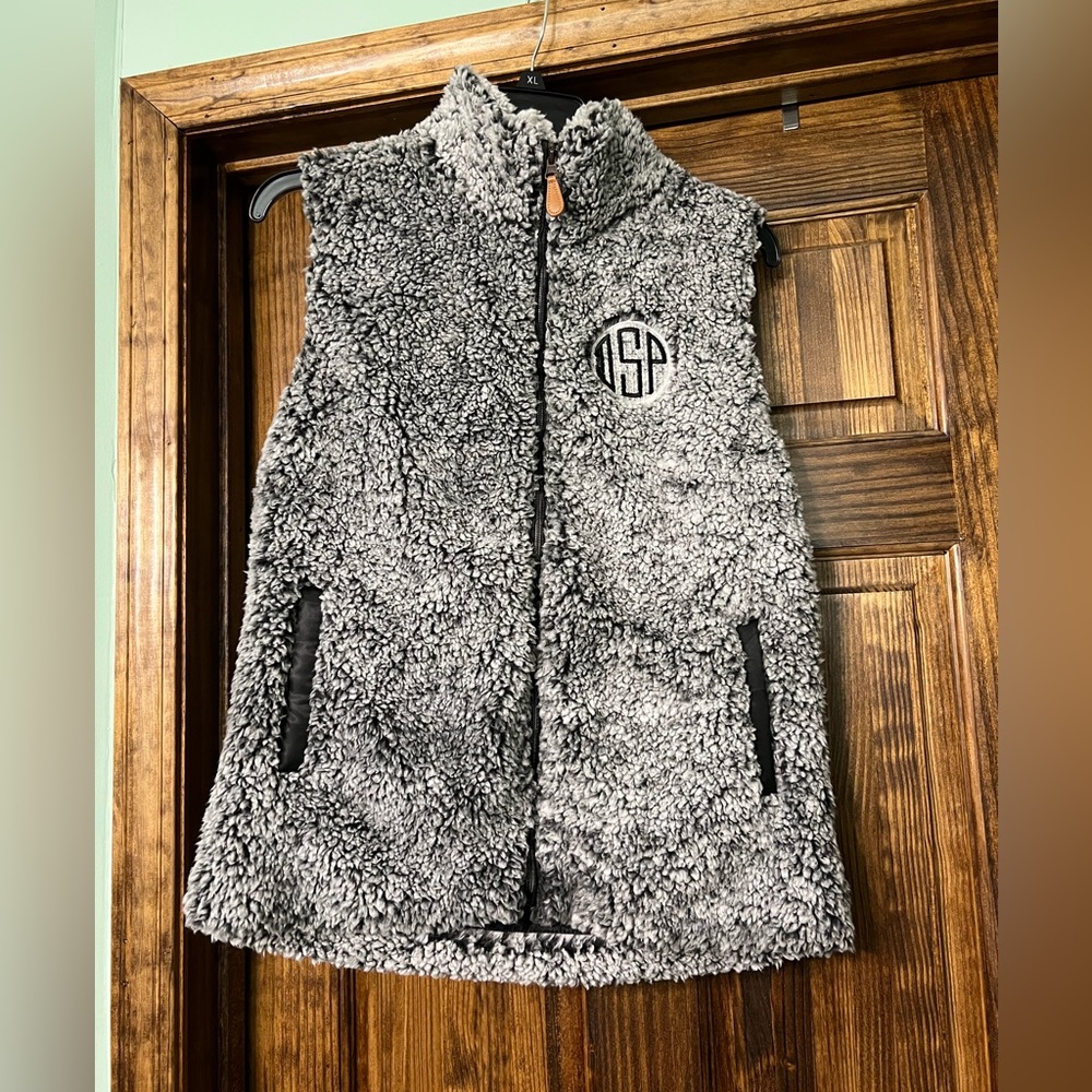 New! Monogrammed Sherpa Vest